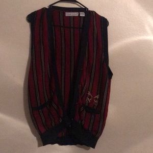 Stripped vintage vest